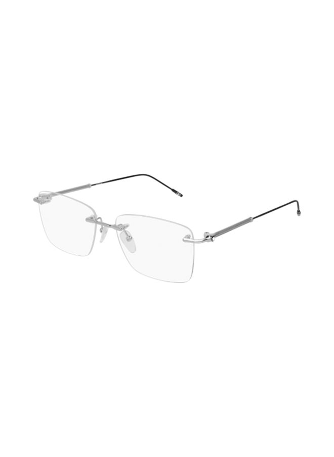 MONTBLANC - Men's Rectangle Eyeglasses - MB0038O 004 57 - Lens Size: 57 Mm - Image 1