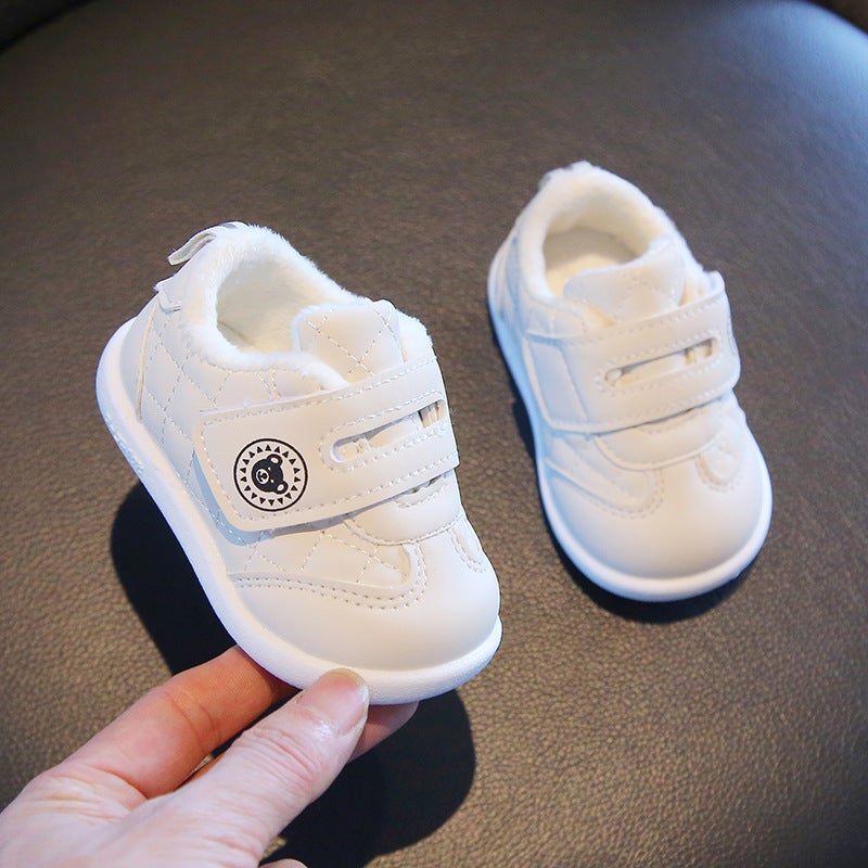 Fall/Winter New Baby Shoes Non-Slip Infant Toddler Shoes Short Velvet Kick Children Hook And Loop Cotton Shoes A Generation Of Hair - Image 5