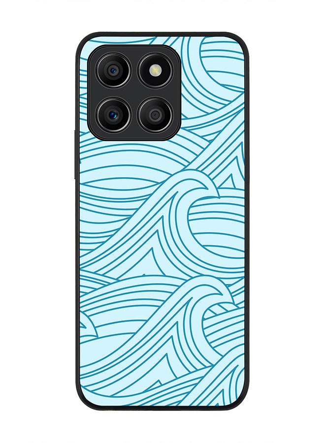 Stylizedd Rugged Black Edge Case for Honor X8b, Slim fit Soft Case Flexible Rubber Edges Anti Drop TPU Gel Thin Cover -  Rough Seas - Image 1