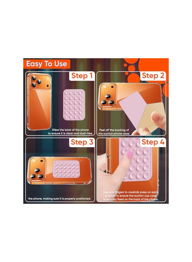 S-TOP Silicone Phone Case, Compatible With All Iphones & Android, Hand Free-Octo Cup Buddy, Non Slip Suction Phone Adhesive Holder, Perfect for Selfies & Videos Fidget Toy- Mirror Shower Phone Holder - Image 4