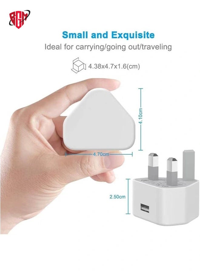 BGM 5V 1A Power Adapter Supply, USB Charger Cable and Plug Compatible for i Phone 5S, 6, 6S, 6 Plus, 6S Plus, 7, 7 Plus, 8, 8 Plus, XS, X, XS Max, 11, XR, i Pod Touch 5G Power Cord  - Image 3