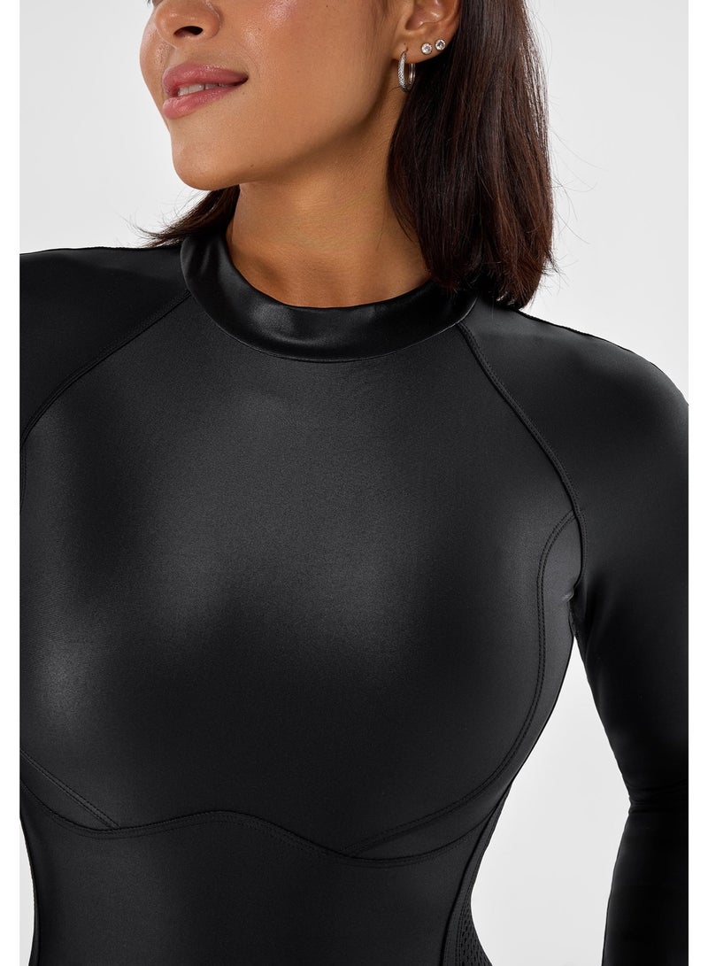 Bona Fide Workout Tops for Women - Short/Long Sleeve Compression Shirt - Breathable Tight Crop Top for Gym, Running, Yoga - Image 2