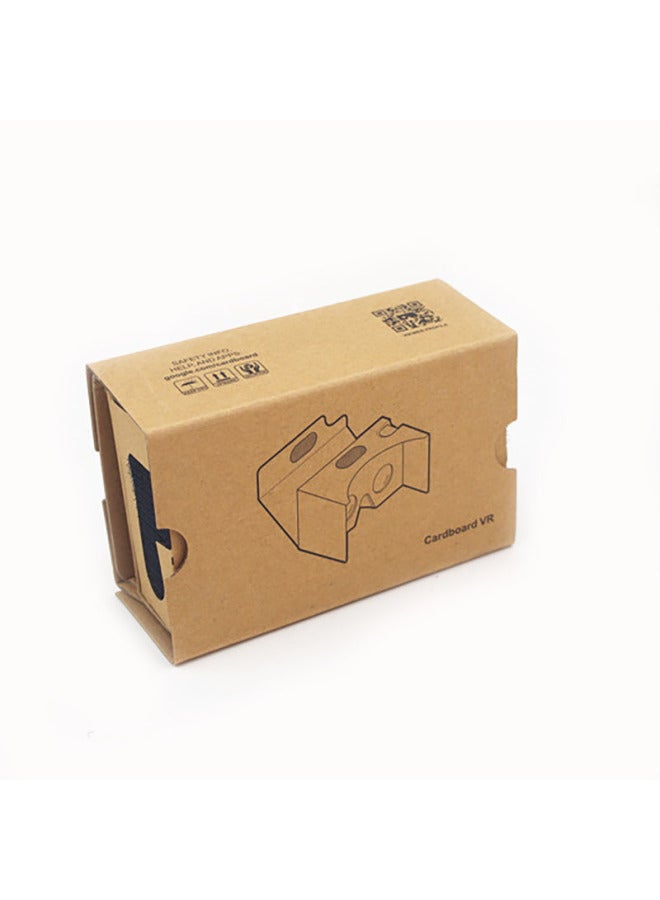 VR Box Carton 3d Glasses Google Carton 2 Generation Google Box Virtual Reality Glasses Direct Sales-Color:Classic Kraft Paper Second Generation Without Accessories  - Image 1