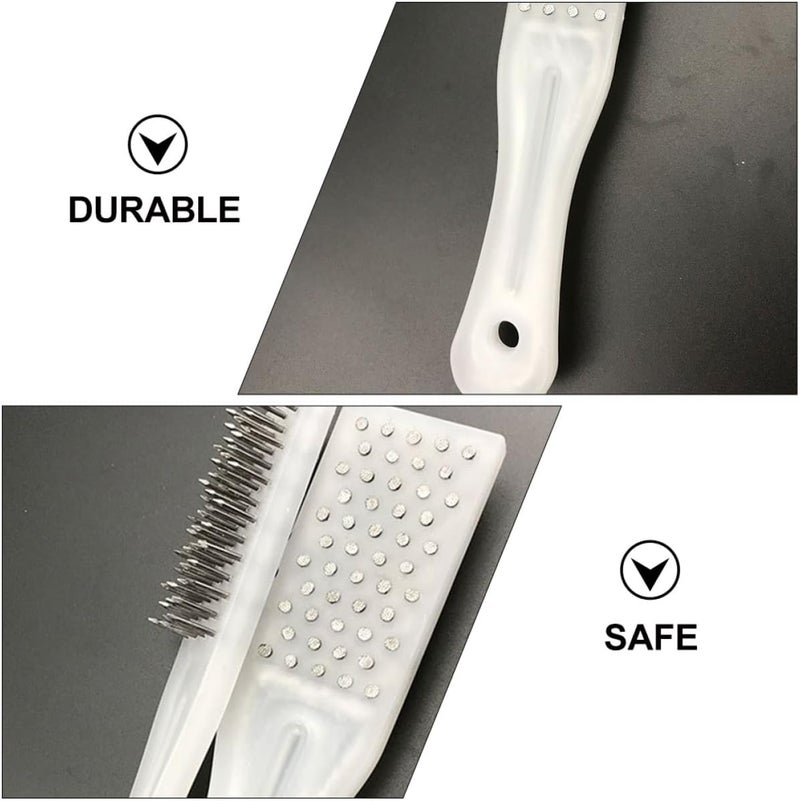 Market need oriented construction Operitacx 2pcs Fish Scale Scrapers and Steel Nail Brush Set with White Plastic Handles Medium Size for Seafood Cleaning and Kitchen Use Practical experience crafted All storage space compatible Light precision processed material Stable local goods source Worldwide popular practical build N/S/C nationwide deliver Locally packed stock Multi item matching Major city pickup option Water rust proof Mountain region eligible ship Multiple local stock source Ready goods scheduled ship Multi usage Durability boost selected material KSA standard compatible design Durable versatile substance Multi-source stock guarantee Post-order arranged dispatch Salt mist resistant All environment compatible Nationwide warehouse layout Economical upgraded quality All temp range compatible build - Image 3