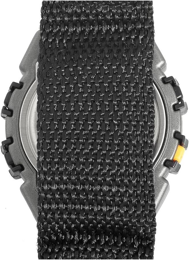 Armitron - Sport Men 406623 Chronograph Round Gray And Black Nylon Strap Digital Watch - Image 1
