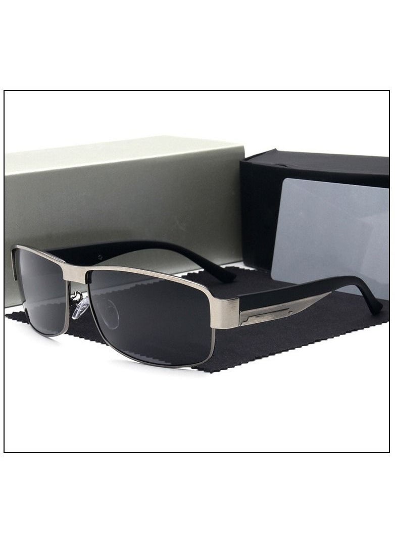 Generic Semi-Rimless Night Vision Wrap Frame Driving Sunglasses - Lens Size: 62 mm 