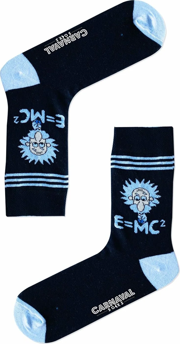 Carnaval Socks Albert Einstein Emc Prof Patterned Colorful Men's Socks