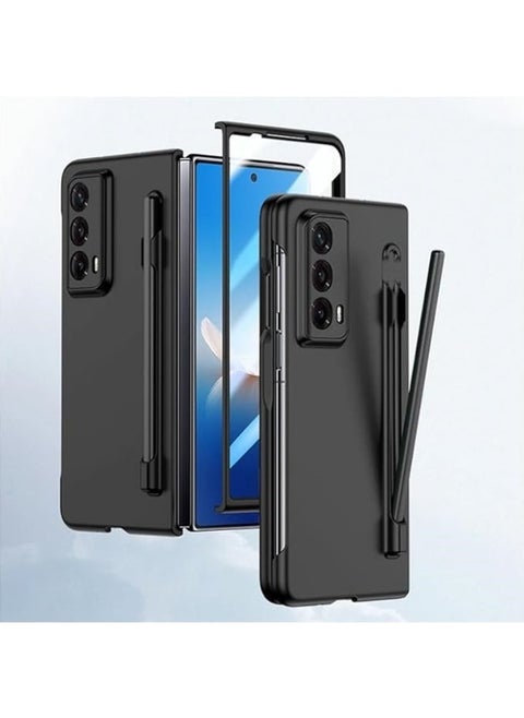 Compatible with Honor Magic V2/Vs2 2023 Case with Stylus Pen,Pen Holder Cover Anti-Scratches Ultra Thin Case with Built-in Screen Protector for Honor Magic V2/Vs2