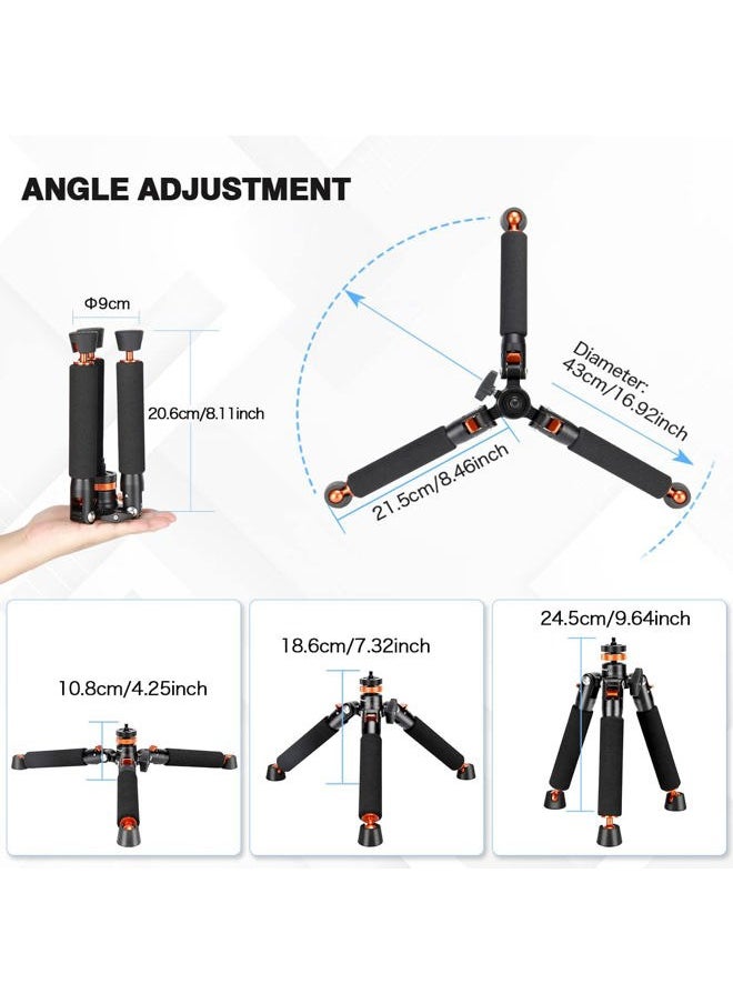 koolehaoda - Koolehaoda Camera Aluminum Monopod with Metal Tripod Base.6 Sections 46-177cm/18-69inch Adjustable, Leg Diameter Φ28mm,up to 6kg /13lbs - Image 1