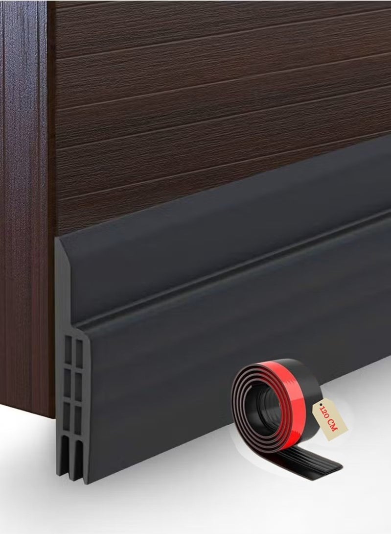 DUTUO Door Draft Stopper, 120 cm Length Under Door Seal, Door Sweep for Exterior & Interior Doors, Door Bottom Draft Blocker Dust and Noise Insulation - Image 1