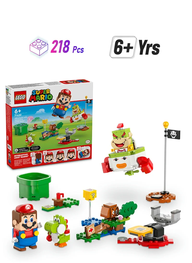ليغو Super Mario Adventures with Interactive LEGO Mario, Bowser Jr.’s Clown Car Vehicle Set, with Yoshi Toy, Nintendo Gift for 6 Plus Year Old Boys, Girls and Gamers 71439 LEGO