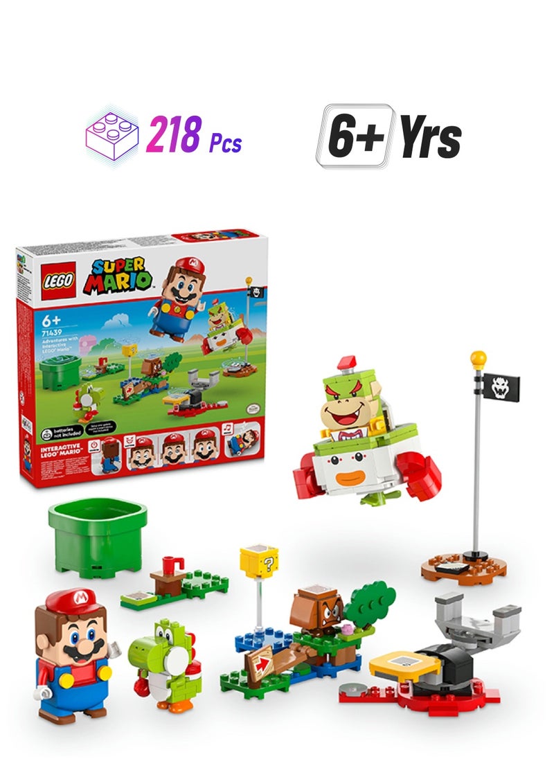 LEGO Super Mario Adventures with Interactive LEGO Mario, Bowser Jr.’s Clown Car Vehicle Set, with Yoshi Toy, Nintendo Gift for 6 Plus Year Old Boys, Girls and Gamers 71439 LEGO  - Image 1