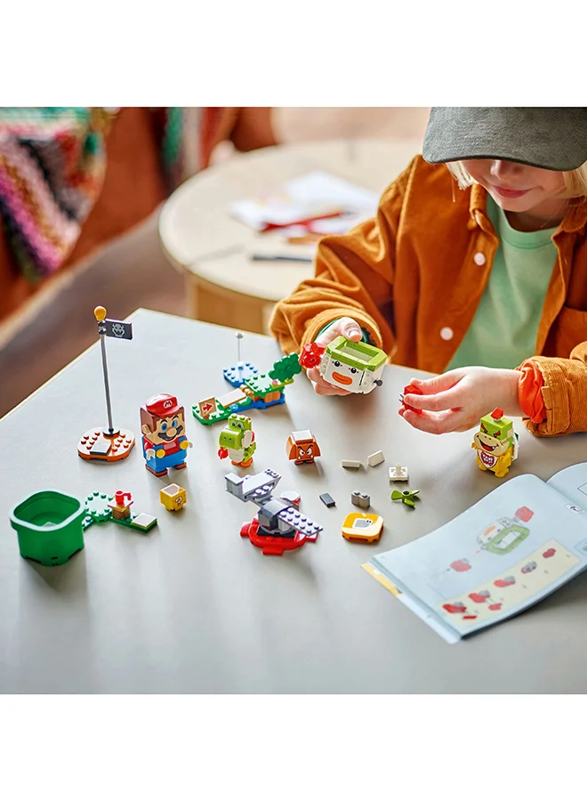 ليغو Super Mario Adventures with Interactive LEGO Mario, Bowser Jr.’s Clown Car Vehicle Set, with Yoshi Toy, Nintendo Gift for 6 Plus Year Old Boys, Girls and Gamers 71439 LEGO