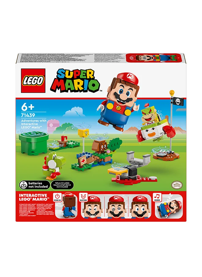 ليغو Super Mario Adventures with Interactive LEGO Mario, Bowser Jr.’s Clown Car Vehicle Set, with Yoshi Toy, Nintendo Gift for 6 Plus Year Old Boys, Girls and Gamers 71439 LEGO