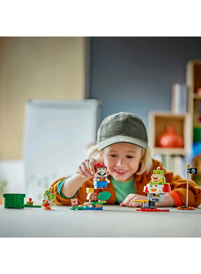 ليغو Super Mario Adventures with Interactive LEGO Mario, Bowser Jr.’s Clown Car Vehicle Set, with Yoshi Toy, Nintendo Gift for 6 Plus Year Old Boys, Girls and Gamers 71439 LEGO