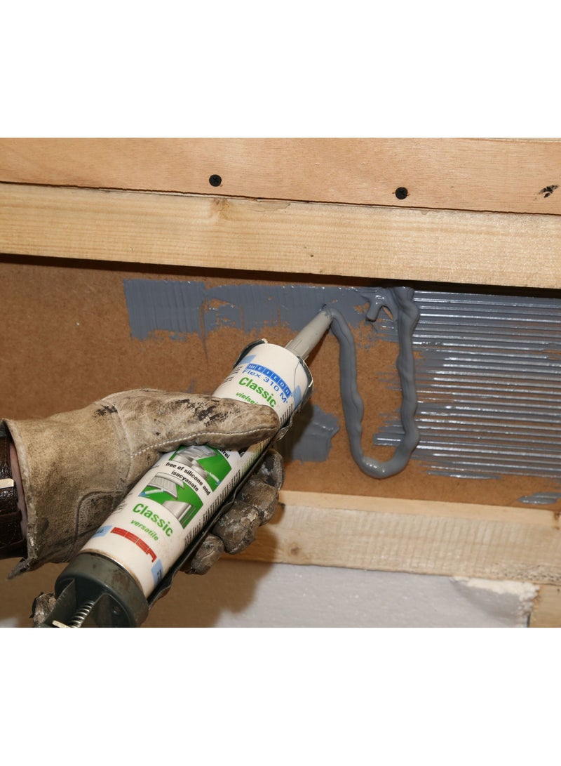 Weicon Flex 310 M Classic 310 ml grey MS-Polymer Elastic 1-component adhesive - Image 3