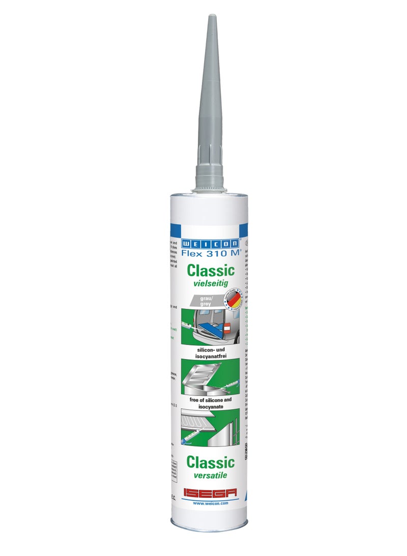 Weicon Flex 310 M Classic 310 ml grey MS-Polymer Elastic 1-component adhesive - Image 1