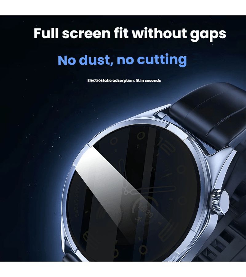 Two Pieces Of Tempered Glass For Samsung Watch 4 44MM With 9H Hardness 30 Degree Anti Spy Effect Smart Key Compatible - Image 3