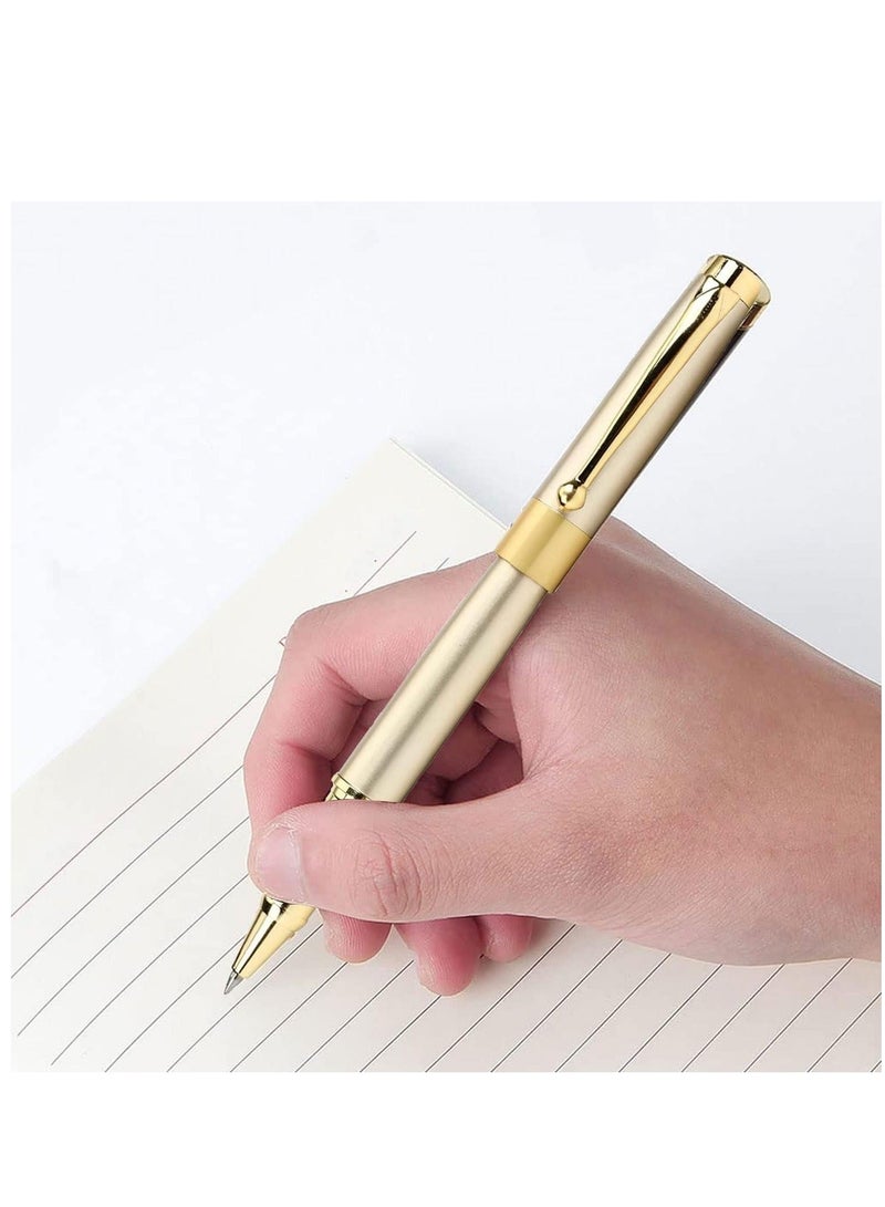 Generic Expert Ballpoint Pen Gold with Chrome Trim Luxury, Ballpoint Line 0.5mm Tip Come with 2 Pieces Black Ink Refill, Nice BallPens Classy Gift Box for Student, Executive, Office (Gold) - Image 2