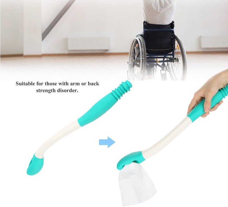 Sonew Self Wipe Toilet Tissue Aid Bottom Wiper Bathroom Buddy Wand Long Handle Reach 157 Seniors Disabled Toilet Tissue Aid - Image 4