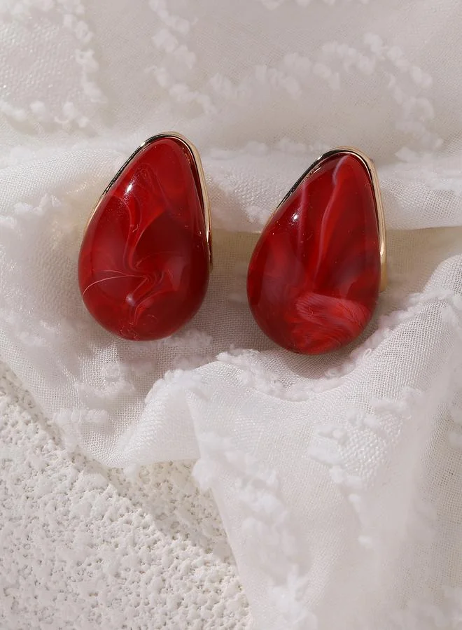 Take Two Droplet-Shaped Stud Earrings
