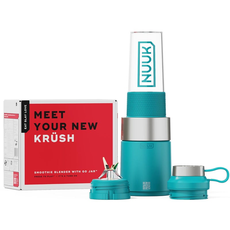 NUUK KRUSH Blender Mixer Grinder | 500W Personal Smoothie Blender with 24,500 RPM | 6-Leaf Blade | Compact Mixer Grinder for Gym, Office, Kitchen | BPA-Free 460ml Go Jar™ | Titanium Alloy Build - Image 1