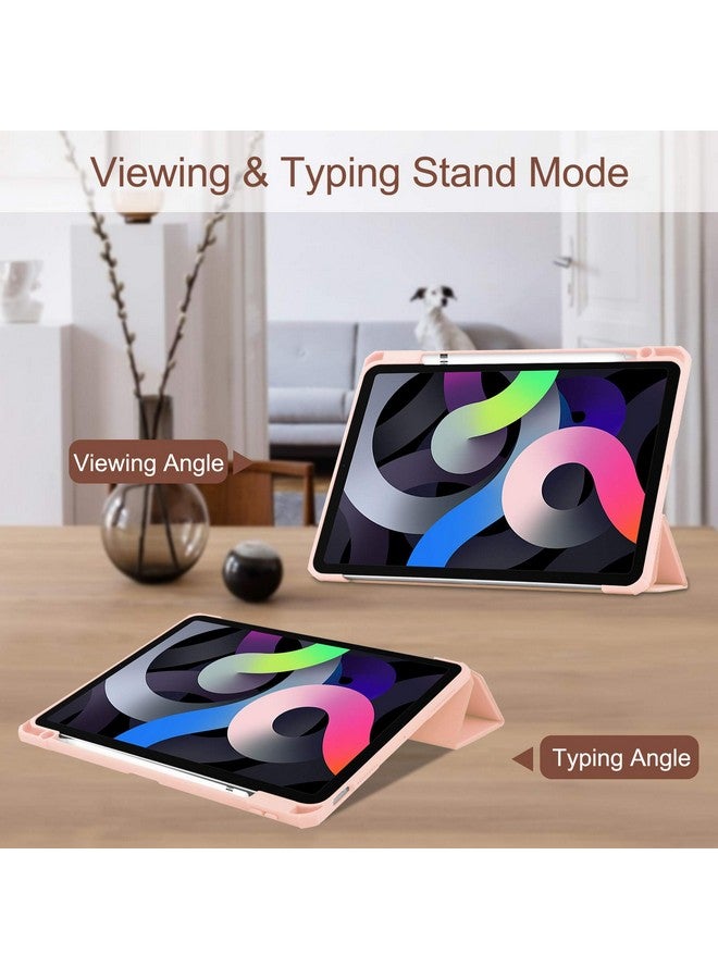 Moca SwooK Case for iPad Air 11-inch M2 (2024), iPad Air 5th Generation (2022) / iPad Air 4th Gen (2020) 10.9 Inch -Shockproof Cover with Clear Back Shell & Pencil Holder - Image 4