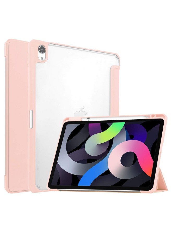 Moca SwooK Case for iPad Air 11-inch M2 (2024), iPad Air 5th Generation (2022) / iPad Air 4th Gen (2020) 10.9 Inch -Shockproof Cover with Clear Back Shell & Pencil Holder - Image 1