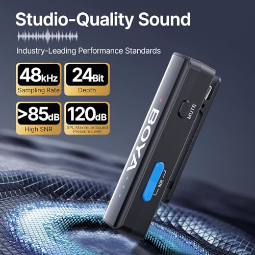 BOYALINK Wireless Microphone for Youtubers | Bluetooth Mic for Vlogging | Microphone for Recording | Collar Mic for Youtubers | Mic Wireless for Live Streaming Video Recording. (BOYA-Link 2) - Image 2