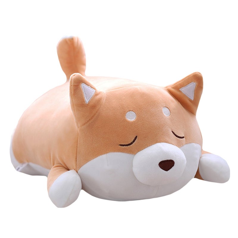 Levenkeness Shiba Inu Dog Plush Pillow Cute Corgi Akita Stuffed Animals Doll Toy Gifts for Valentines Gift ChristmasSofa Chair Brown Blink 15 - Image 3