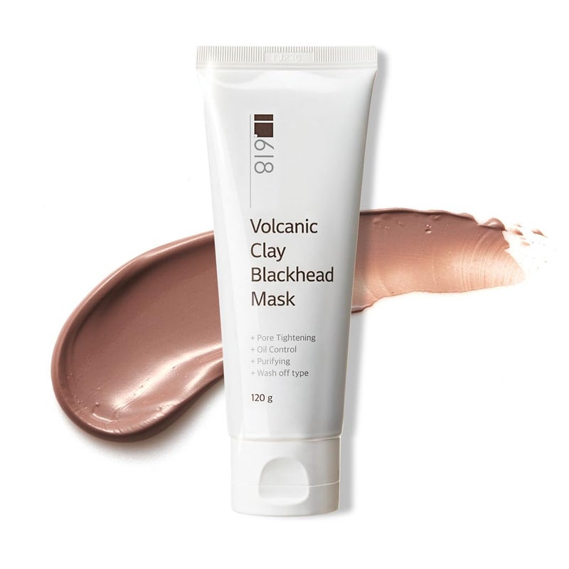 1.618 Volcanic Clay Korean Face Mask Fast-Drying Smooth Mud Mask with Tea Tree Care for Blackheads and Pores Pore Minimizer Skin Care Reducer - Image 1