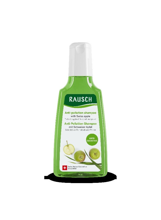 RAUSCH Swiss Apple Anti-Pollution Shampoo (200 ml) – Protective Hair Care for Dull & Environmentally Stressed Hair, with Swiss Apple Extract, Silicone-Free 200ml - Image 1