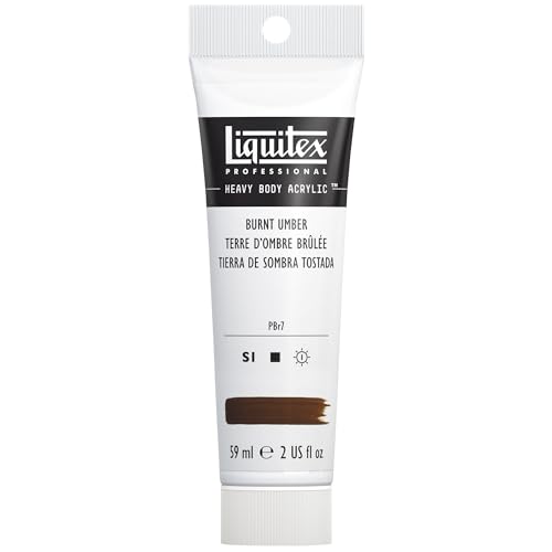 Liquitex Professional Heavy Body Acrylic Paint 2-oz tube, Burnt Umber - Image 1