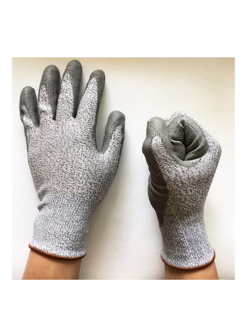 saykfoe Level 5 Cut Resistant Work Gloves, Premium Anti-Slip Coating, Durable & Breathable, Cut Proof - Ideal for Meat Cutting, Oyster Shucking, Gardening, Fishing (Size: L) - Image 1