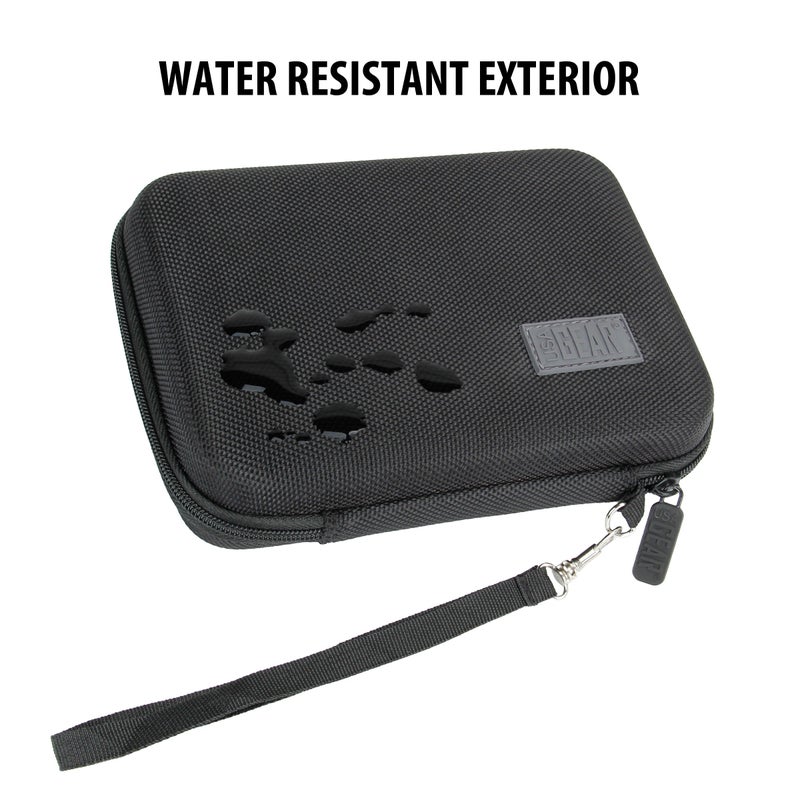 USA GEAR Multimeter Case with Hard Shell Exterior and Wrist Strap - Compatible with Innova 3320 Digital, Crenova MS8233D, Klein Tools Multi Meter, and AstroAI 2000 - Black - Image 5