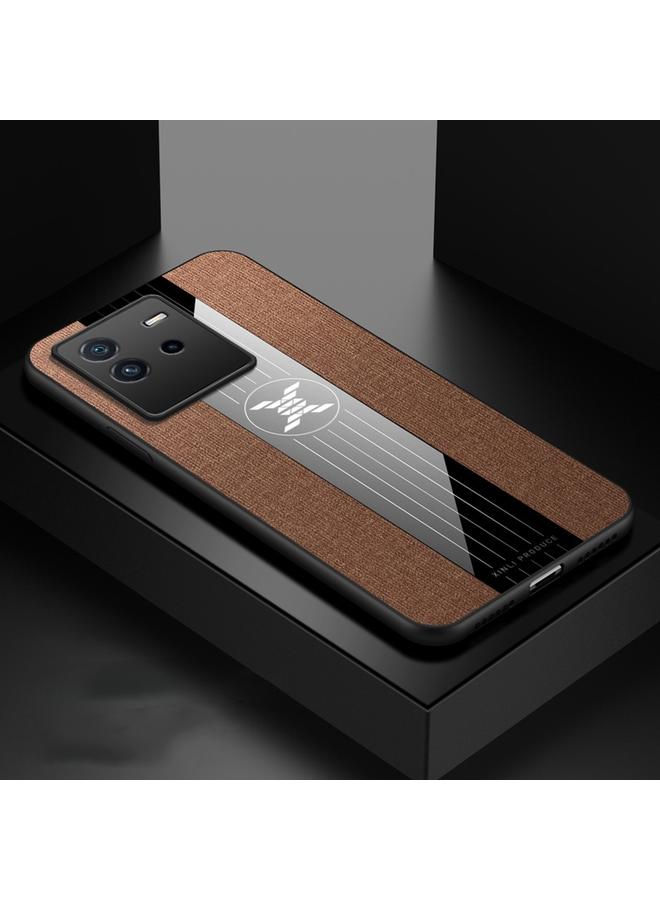 Xinli Case For vivo iQOO Neo 6 Stitching Cloth Textue Shockproof TPU Phone Case - Image 1