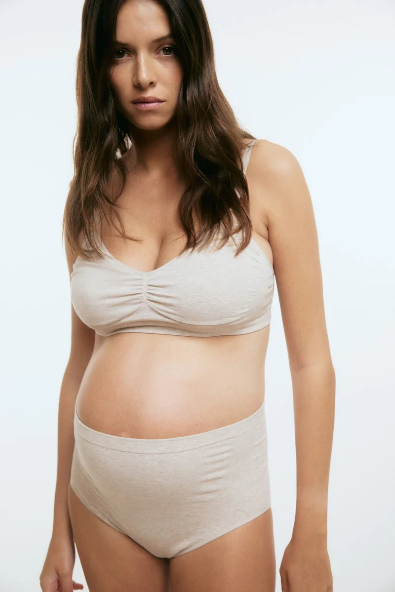 H&M  MAMA 2-pack Seamless Cotton-blend briefs for Women | Best Price UAE