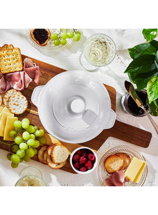 Staub Ceramics Covered Brie Baker, 8in, White - Image 5