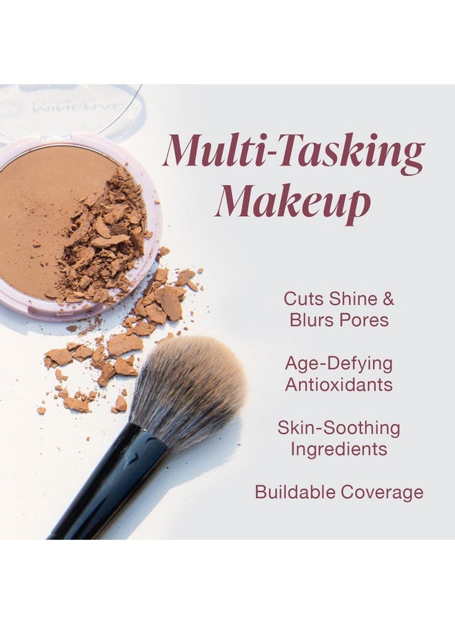 Mineral Fusion Pressed Powder Foundation Warm 3 Med/Tan Skin W/Yellowish Undertones Age Defying Foundation Makeup With Matte Finish Talc Free Face Powder Hypoallergenic Crueltyfree 0.32 Oz  - Image 2