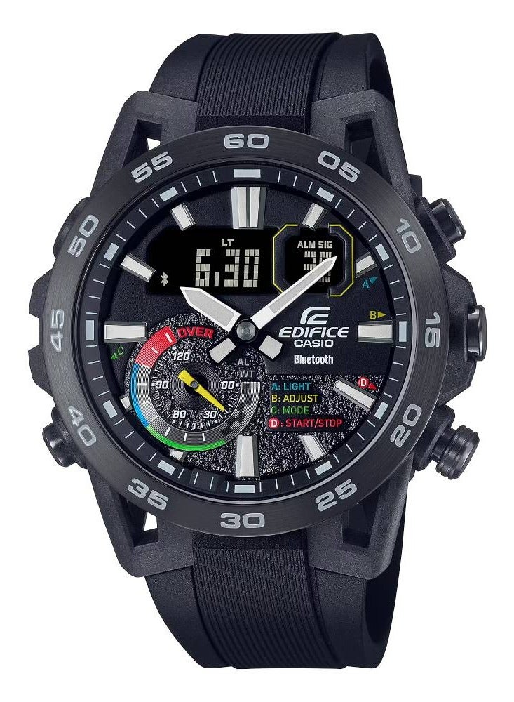 Edifice Analog-Digital Rubber Strap Men's Watch ECB-40MP-1ADF
