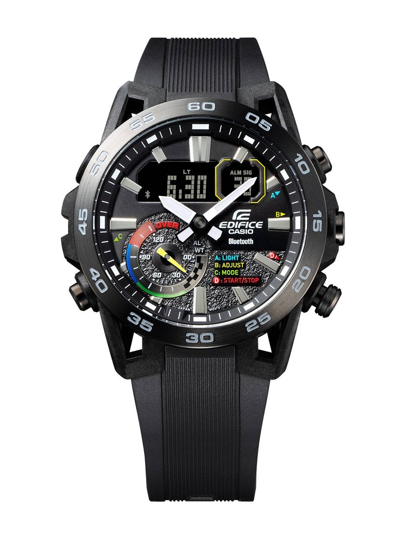 Edifice Analog-Digital Rubber Strap Men's Watch ECB-40MP-1ADF