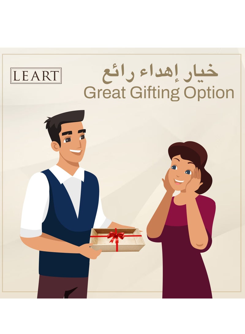 لي آرت منظم مجوهرات من الجلد - منظم مجوهرات | صينية زينة | صينية تنظيم مجوهرات | حامل للمكتب والسرير لتخزين المجوهرات ومستحضرات التجميل والمفاتيح والعملات المعدنية والساعات (وردي)  - Image 3