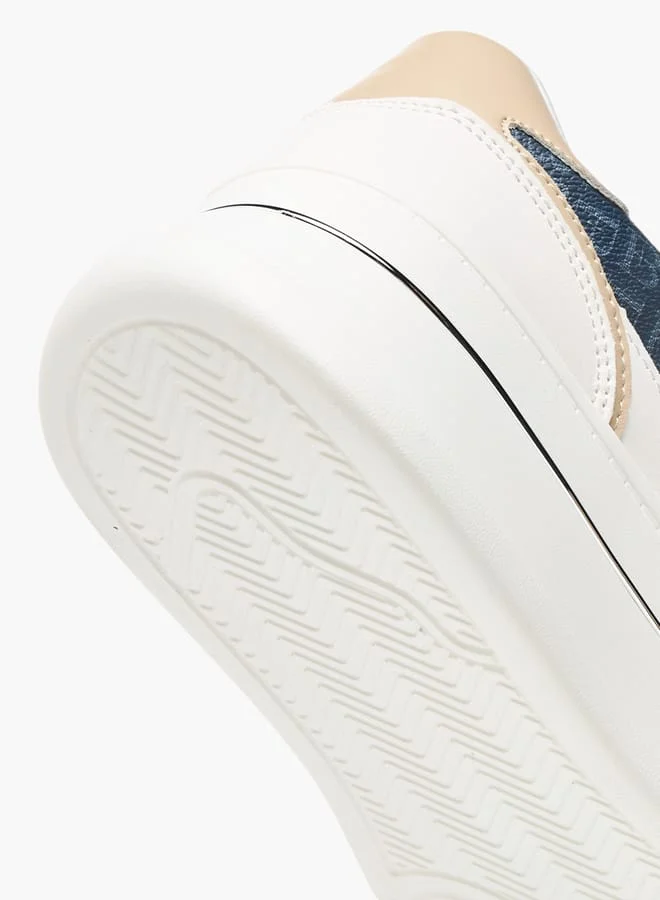 Flora Bella By Shoexpress Womens Monogram Print Sneakers With Lace-Up Closure