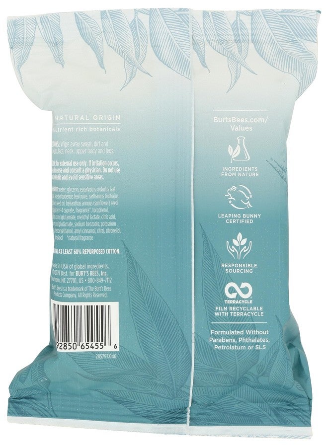Burt's Bees BURTS BEES Cooling Body Wipes 30Ct, 30 CT - Image 2