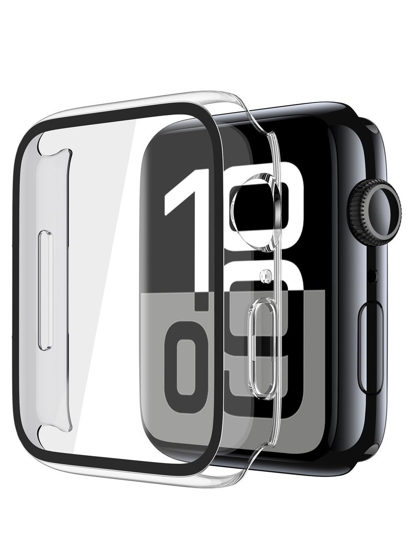 ChicVibe Tempered Glass Case Compatible for Apple Watch Series 10 46mm, Hard PC Screen Protector Overall Protection Ultra-Thin Lightweight Scratch-Resistant Cover for iWatch (46mm, Clear)  - Image 1