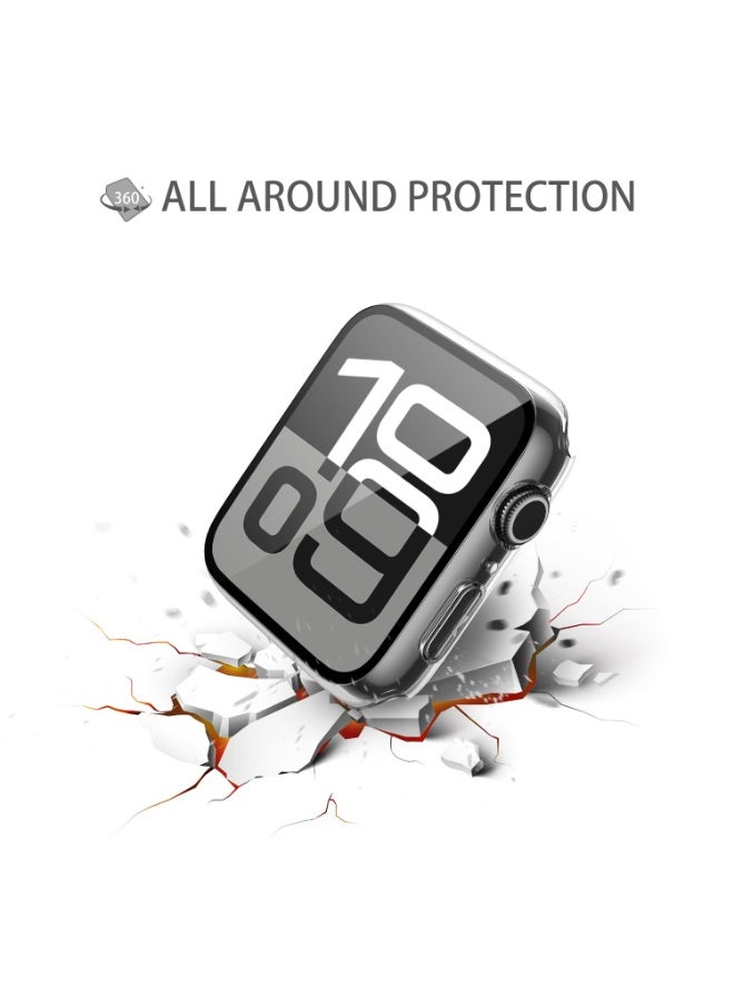 ChicVibe Tempered Glass Case Compatible for Apple Watch Series 10 46mm, Hard PC Screen Protector Overall Protection Ultra-Thin Lightweight Scratch-Resistant Cover for iWatch (46mm, Clear)  - Image 4