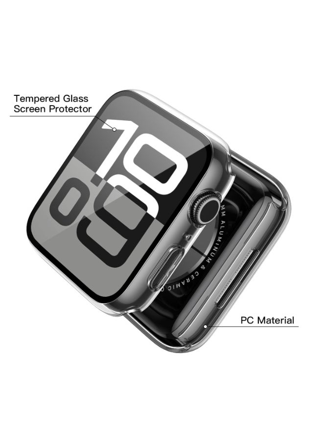 ChicVibe Tempered Glass Case Compatible for Apple Watch Series 10 46mm, Hard PC Screen Protector Overall Protection Ultra-Thin Lightweight Scratch-Resistant Cover for iWatch (46mm, Clear)  - Image 3