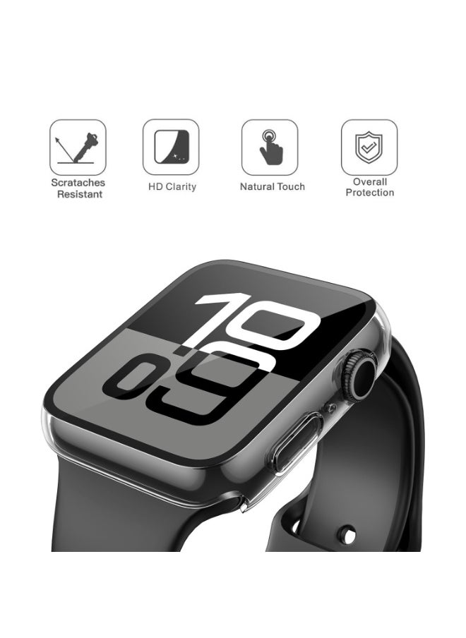 ChicVibe Tempered Glass Case Compatible for Apple Watch Series 10 46mm, Hard PC Screen Protector Overall Protection Ultra-Thin Lightweight Scratch-Resistant Cover for iWatch (46mm, Clear)  - Image 2