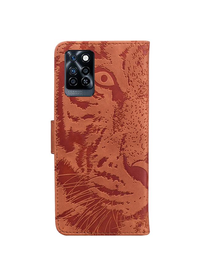 Zaboon Case For Infinix Note 10 Pro X695 Tiger Embossing Pattern Horizontal Flip Leather Phone Case - Image 3