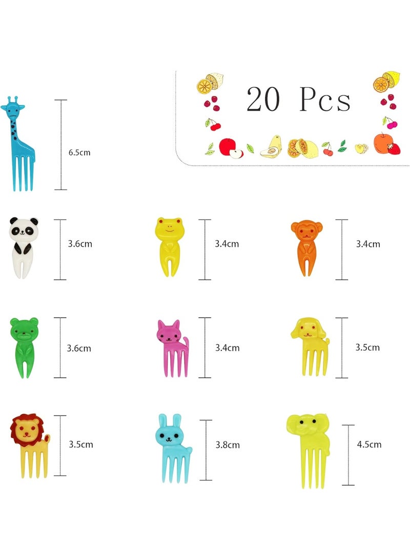 Small cartoon-designed toothpicks from Lain, fruit forks for kids, food and dessert cake pick accessories, sweet forks and fruits for adults and children's parties (10 pieces in random colors)  - Image 5